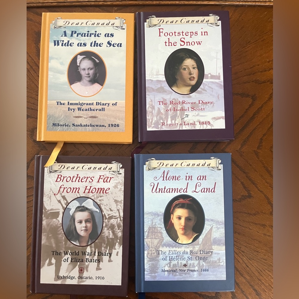 Dear Canada kids books | set of 4 hardcover historical diaries
